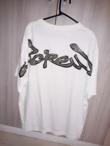 Camiseta Barra Crew Assinatura Logo Handmade Off-White