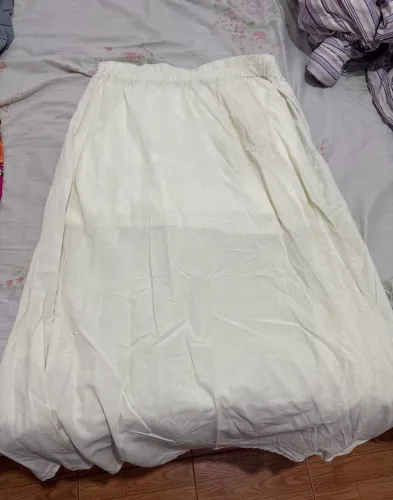 saia midi off white tamanho G1 visual rio