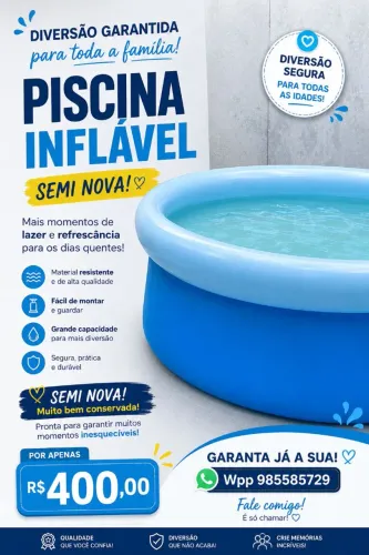 Piscina inflável 