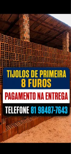 Tijolo tijolos direto de fábricaa! Pague na entrega