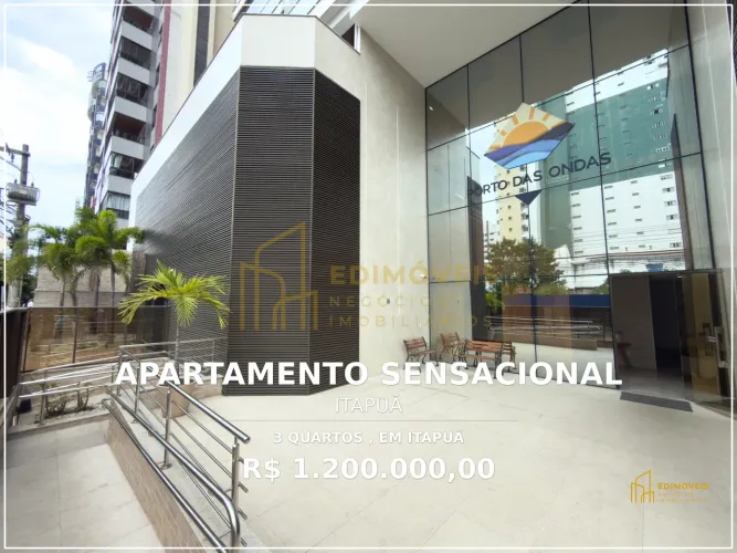 Incrível apartamento em Itapuã com varanda gourmet e 3 quartos!