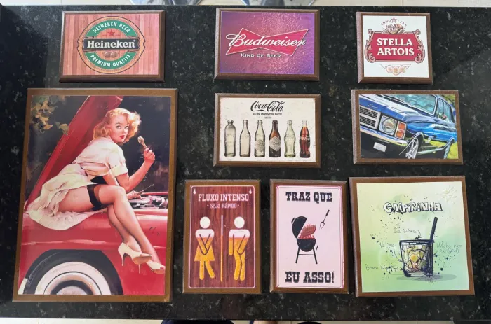Placas decorativas p/ churrasqueira