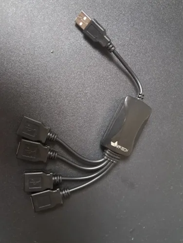 Hub usb 4 portas 2.0, preto, EU-118C, App-tech 1 UN