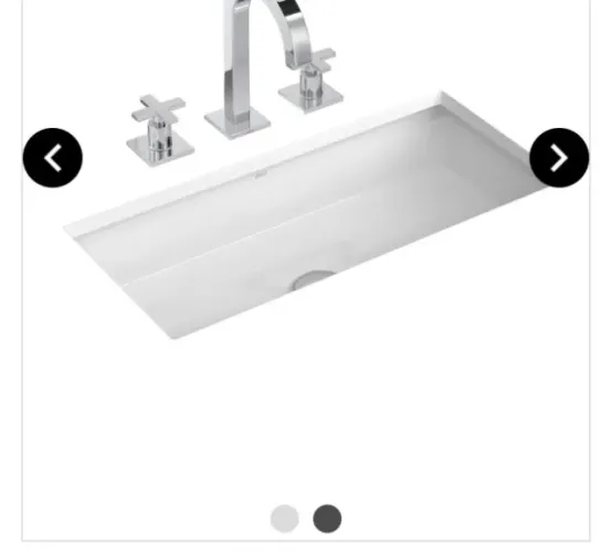 Cuba De Embutir Retangular DECA, 59x30cm, L1071 17, Branco