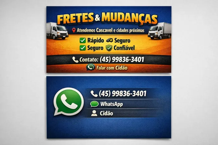 Frete e mudanças 