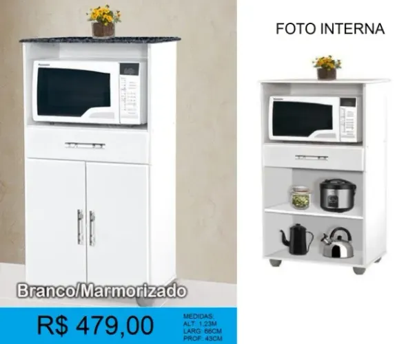 Balcão para micro-ondas completo - Parcelamos sem juros!! 