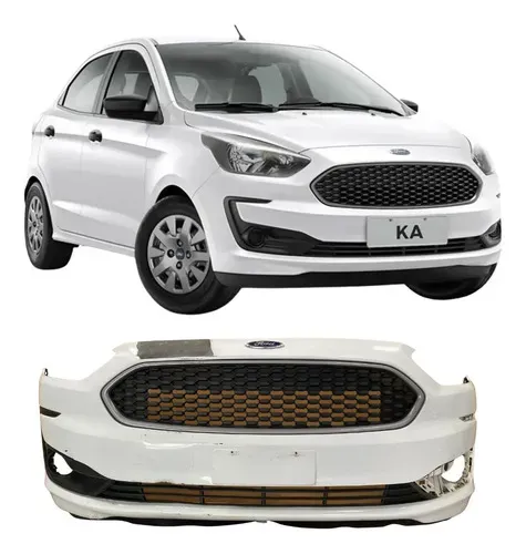 Para Choque Dianteiro Ford Ka Original Com Grade 26050505 Branco