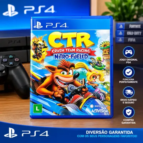 Crash Team Racing Nitro-Fueled PS4 Original Mídia Física - Completo