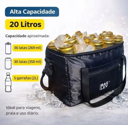 Bolsa Térmica Reforçada Impermeável 20L - 2 Alças