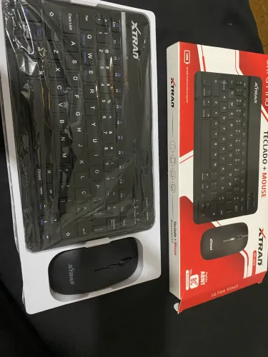 Kit teclado e mouse novo 