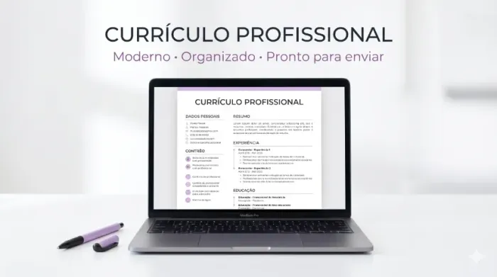 Currículo Profissional Moderno e Personalizado