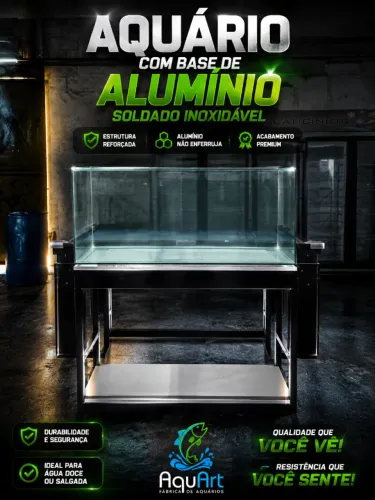 PROMOÇÃO ESPECIAL AQUART! ? ? Aquário 100x50x50 cm - 250 Litros ? Vidro 8mm de alta qua
