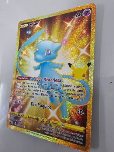 Carta Pokémon Mew Gold Shyne (25/25) Original
