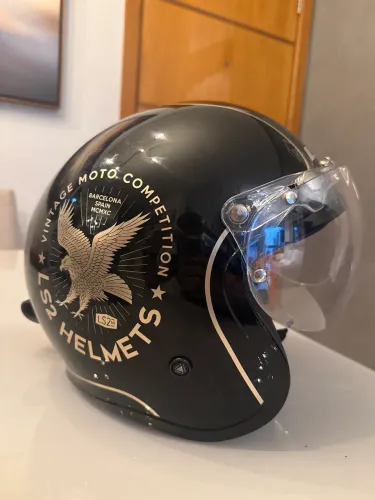 Capacete LS2 Spitfire Competition Tam 56 - 2025, ótimo estado + viseira bolha