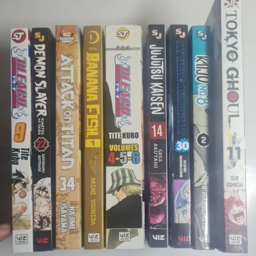 9 Mangas em ingles novos