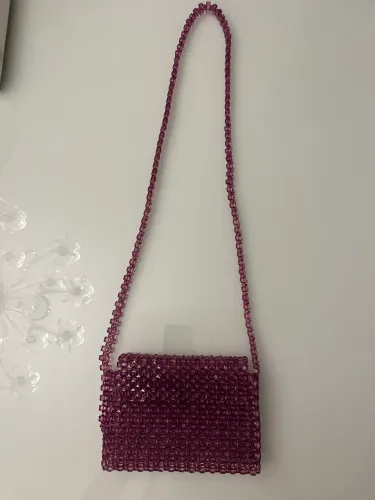Bolsa miçanga roxa