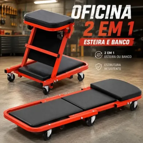 PROMOÇÃO Carrinho Mecânico 2 em 1 Esteira e Banco Achadinho Shopee