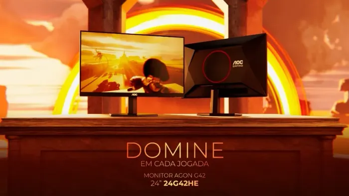 Monitor Gamer AOC AGON G42 24" 200Hz Lacrado (AC.CARTÃO)