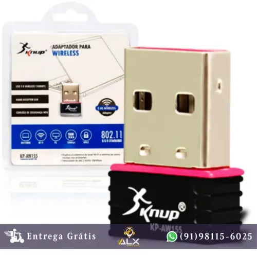 Mini Adaptador Wi-fi 150mbps Usb Knup Kp-aw155 *ENTREGA GRÁTIS*