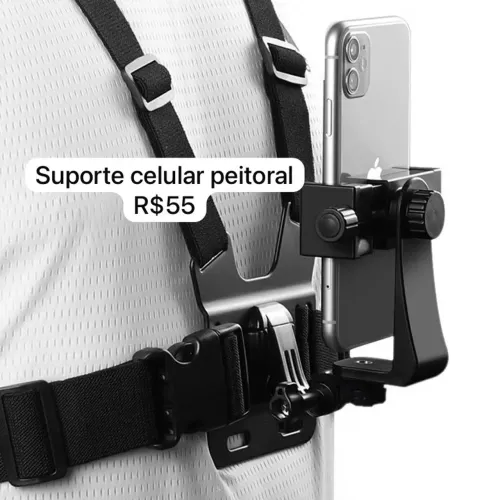 SUPORTE PEITORAL CELULAR/GOPRO