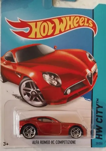 Carrinho da hot wheels ALFA ROMEO 8C COMPETIZIONE