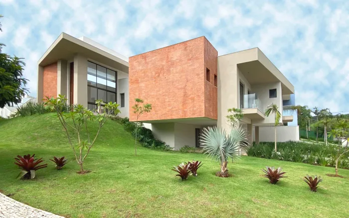 Casa à venda em condomínio alto padrão em Sousas, Campinas. Construção moderna, 4 amplas s