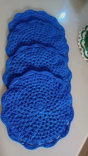 Sousplat de crochê todos a pronta entrega