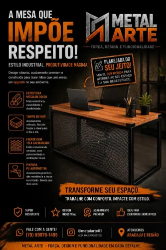 Móveis estilo industrial 
