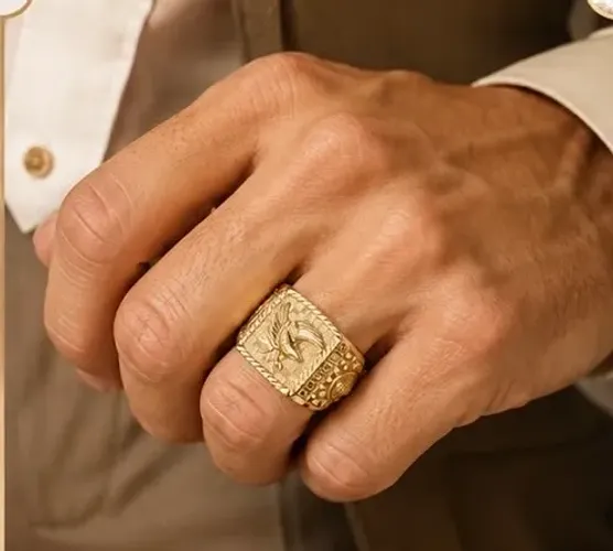 Anel Eagle em Ouro 18k 750