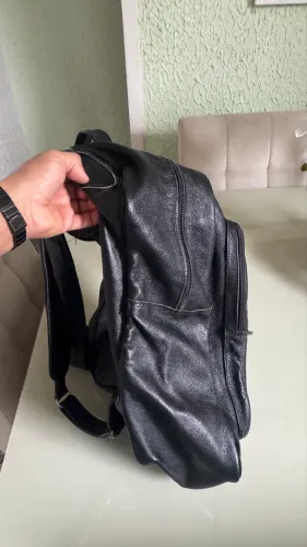 Mochila de couro legítimo reforçado