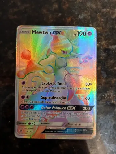 Carta Pokémon Mewtwo GX Shiny