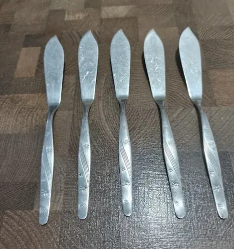 Kit 5 Unids Talher de Peixe Wolff modelo Estrelinha