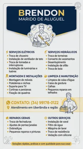 Precisando de Reparos? Chame o Marido de Aluguel!