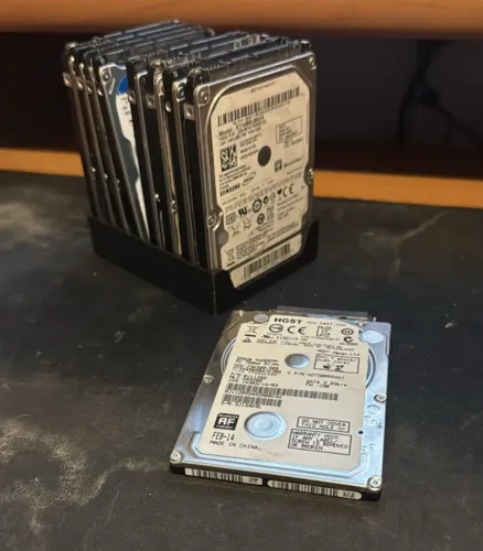 Lote 10 HD 2,5" 5,5TB Notebook SATA Testados e Funcionando ? Horas e Status CrystalDiskInf
