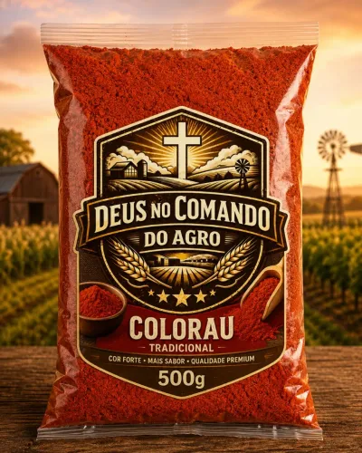 Colorau 100% artesanal puro vermelho intenso 500g - Maricá
