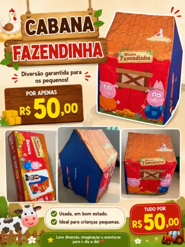 Cabana infantil Fazendinha Encantada