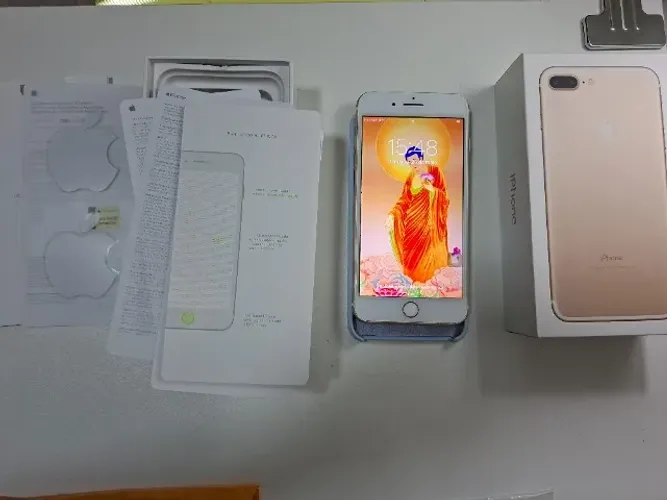 iPhone 7 PLUS 128GB Gold Caixa Só Trocou Bateria Ót Estado Garan Loja até 12x SP CPS SJC
