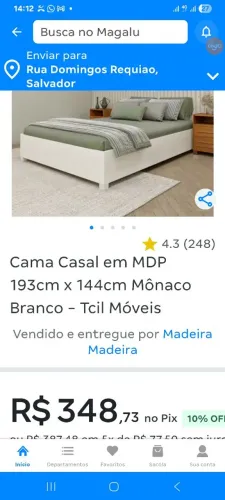 Vende se base de cama de casal