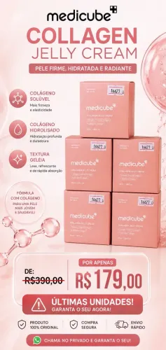 OFERTA IMPERDÍVEL MEDICUBE! Chegou o Medicube Collagen Jelly Cream