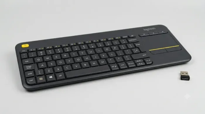 Teclado Sem Fio Logitech K400 Plus Tv Touchpad Integrado