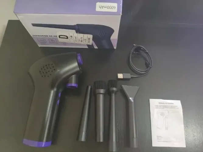 Mini Soprador de Ar portátil com lanterna e carregamento USB. Usado Apenas Duas vezes