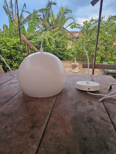 Luminária de metal off white