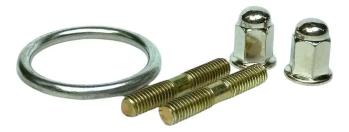 Parafuso Prisioneiro + Porca + Anel Escape Titan 150