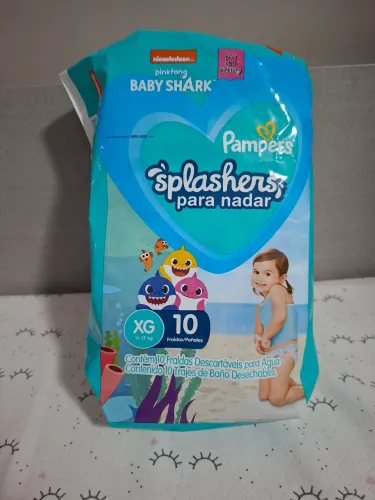 Fralda de piscina pampers XG