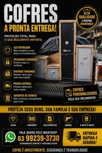 Cofre de vários tamanhos