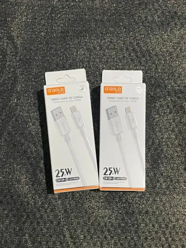 Cabo Turbo Lightning 25W A'Gold Plus 1 Metro (para iPhone) 