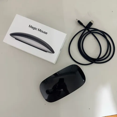 Apple Magic Mouse Preto Original - Modelo A1657 - Com Caixa Original