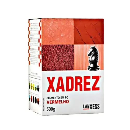 CORANTE EM PO XADREZ 500GR VERMELHO