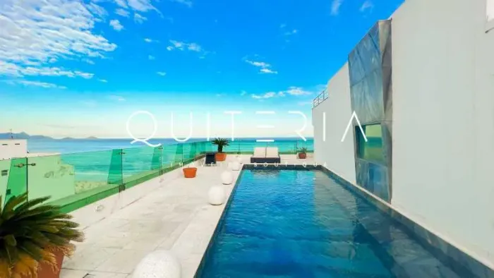 Av. Atlântica, Praia de Copacabana Cobertura de Luxo para Venda com 950m² 5 Suítes 2 Vagas