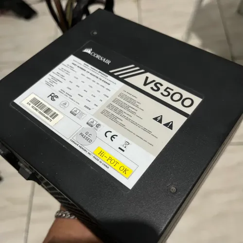 Fonte Corsair VS500 500W OEM - Funcionando Perfeitamente